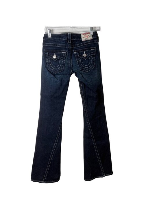 True Religion Denim - True Religion Womens Size 26 Joey Jeans Dark Wash Blue Bootcut USA